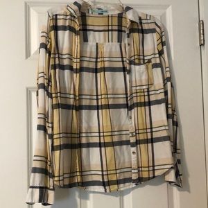 Yellow/Gray flannel